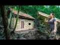 5 Days of building a survival shelter, Food running out/ Multi-day Survival Trip, Part 2