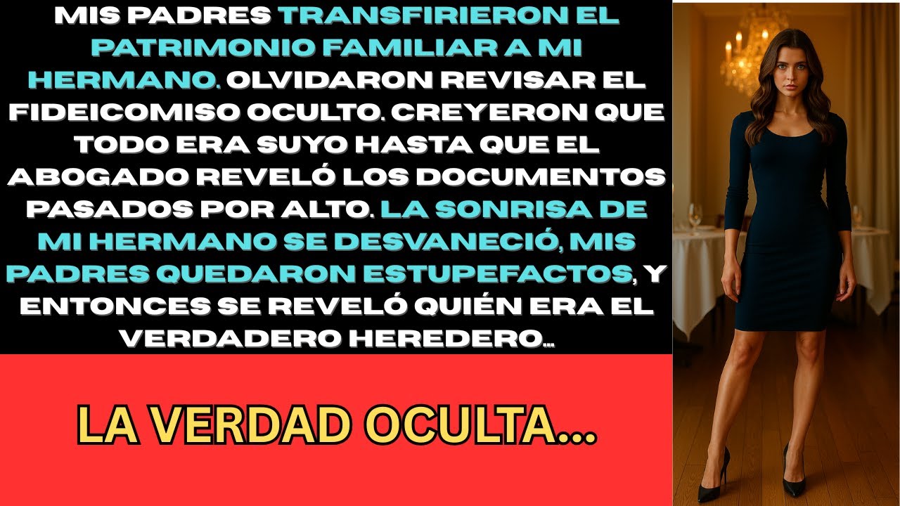 Mis padres transfirieron el patrimonio familiar a mi hermano y olvidaron el fideicomiso oculto.