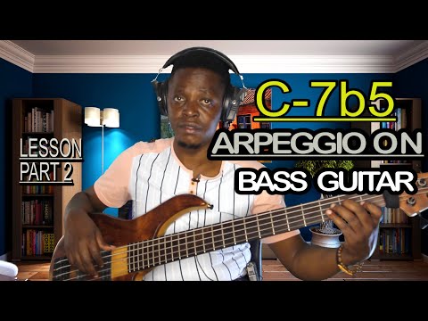 Half diminished chord on bass | PART 2 bass lesson by O.V.Gilberto