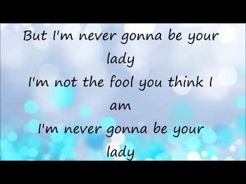 Never Gonna Be Your Lady cover