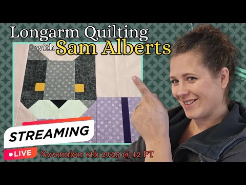 Longarm Quilting LIVE Cats in Pajamas