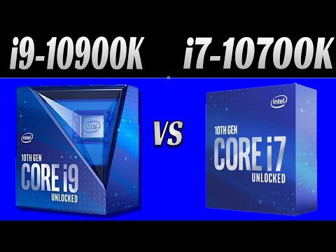 Intel Core i9 10900K vs Intel Core i7 10700K gaming benchmarks: 720p, 1080p, 1440p, 2160p (4K)