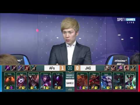 Highlights  LCK Spring 2017 JAG vs AFS Week 10 Day 1