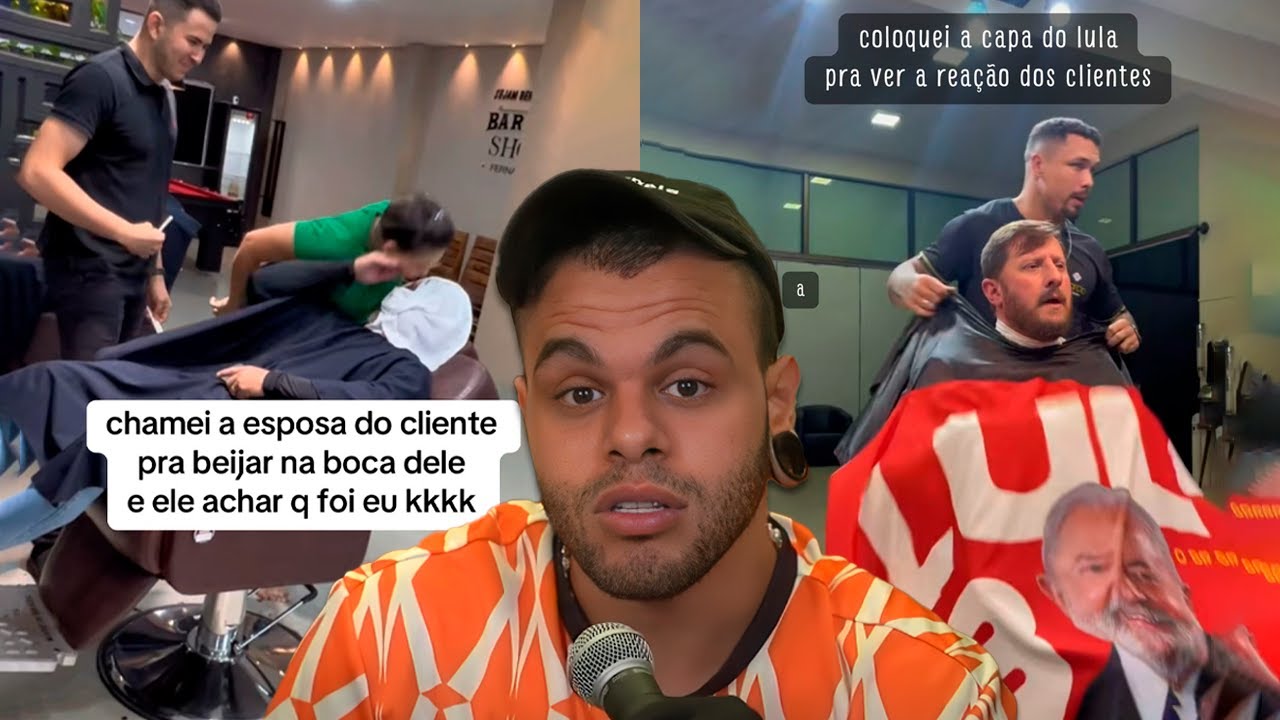 os barbeiros trollando clientes tão cada vez mais hardcore