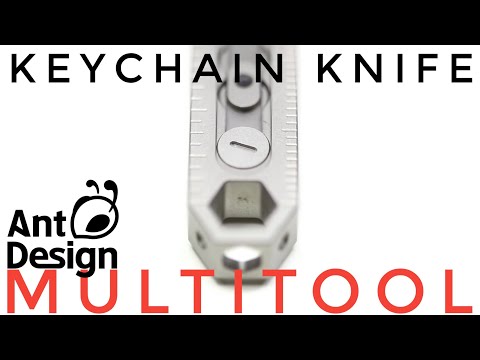 Ant Design Pathfinder + Keychain Multitool Knife | EDC | Xacto Bit Driver