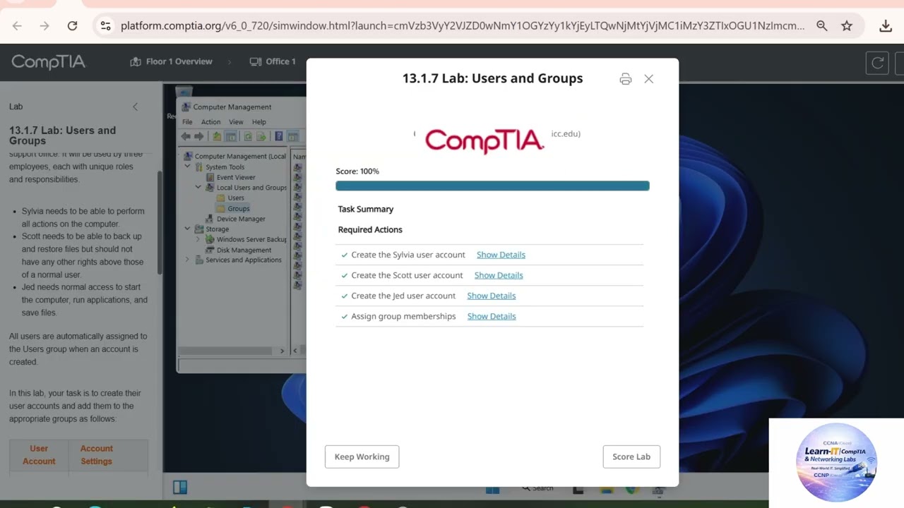 CompTIA A+ Chapter 13 Labs | 13.1.4, 13.1.7, 13.2.4, 13.3.7, 13.3.9, 13.3.10, 13.3.11 Full Guide