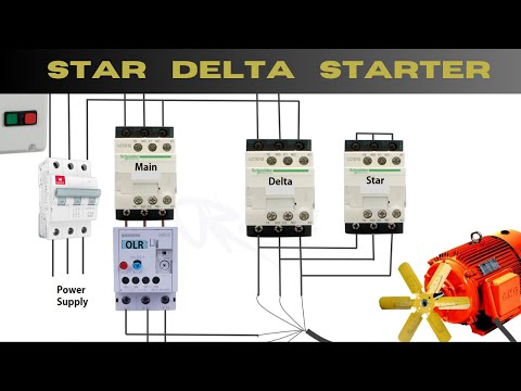 Star-Delta Starter - Explained (Power wiring)
