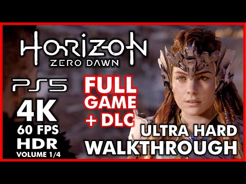 HORIZON ZERO DAWN +DLC FULL GAME [PS5 60FPS 4K HDR] ULTRA HARD Walkthrough 100% Collectibles VOL 1/4