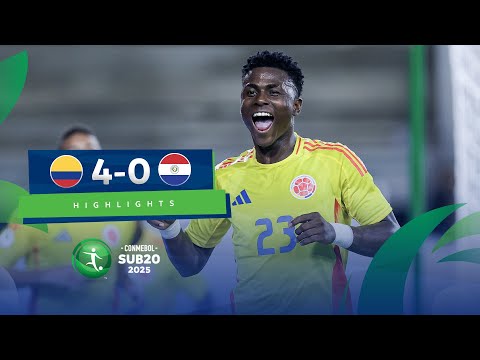 COLOMBIA vs. PARAGUAY [4-0] | RESUMEN | CONMEBOL SUB20 | FASE DE GRUPOS