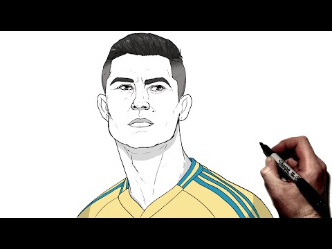 How To Draw Ronaldo (Al Nassr) | Step By Step |
