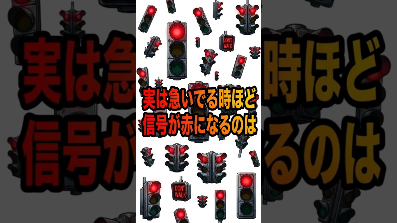 実は急いでる時ほど信号が赤になるのは