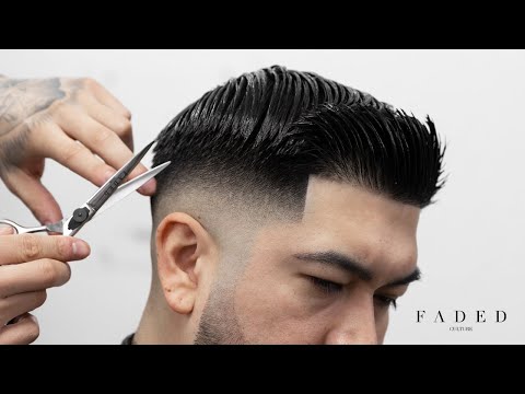 How to do a perfect MID FADE with combover haircut! #barber #menshair #barbershop