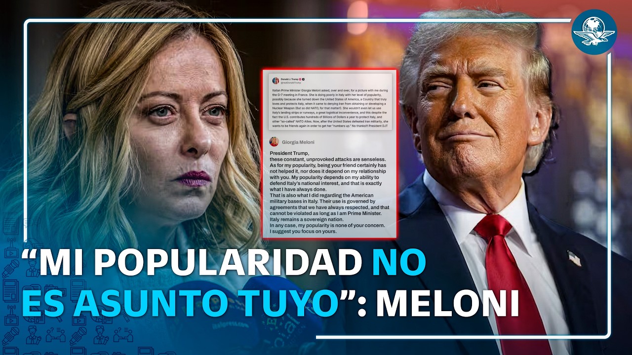 Meloni vs Trump: primera ministra italiana vuelve a responder al mandatario
