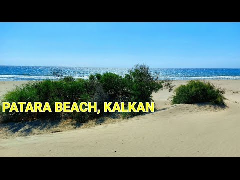 Patara beach (Patara plaji), Turkey. Beach rating 6.6 out of 10 points. Beach video only