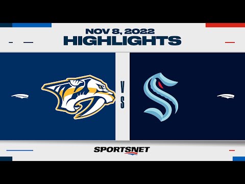 NHL Highlights | Predators vs. Kraken - November 8, 2022