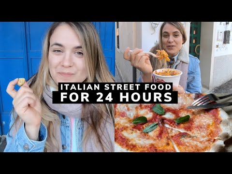 I ONLY HAD ITALIAN STREET FOOD FOR 24 HOURS | ITALY VLOG