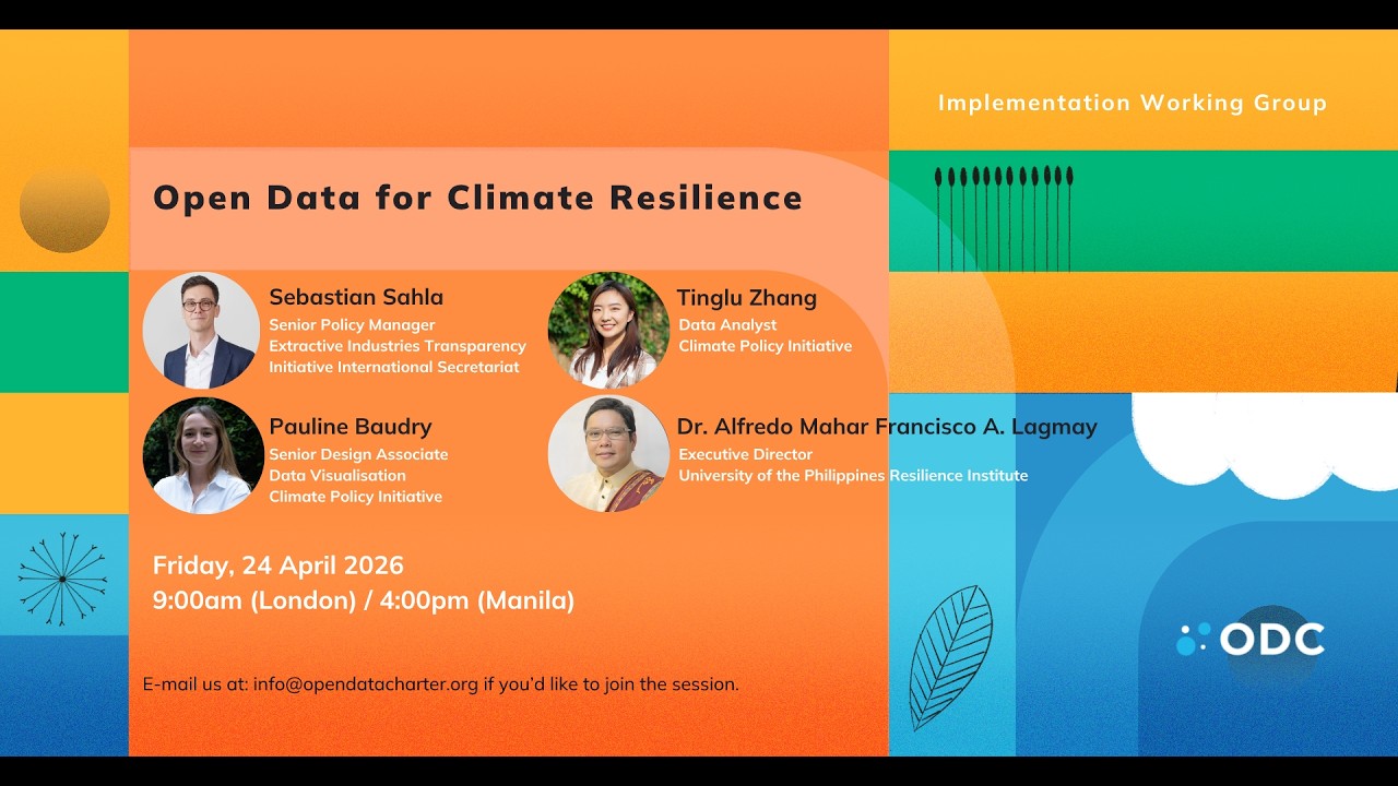 IWG | Open Data for Climate Resilience (April 2026)