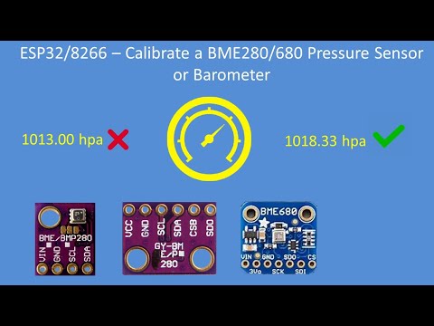 Tech Note 142 – Calibrate a BME280/680 Pressure Sensor or Barometer