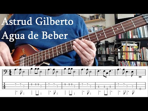 Astrud Gilberto - Agua de Beber BASS Tab Playalong