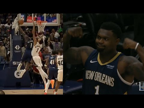 Zion Williamson dunks on Victor Wembanyama on first play of game 😤