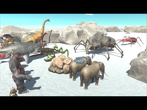 GREAT BULLDOG ANT & SABER TOOTHED SPIDER CHALLENGE - Animal Revolt Battle Simulator