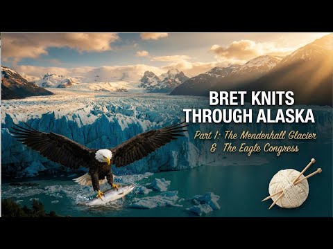 Alaska Travel Audiobook: Bret Knits through Alaska (Part 1) | Mendenhall Glacier & Eagle Congress