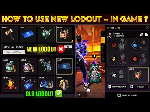 🔥 How To USE New Loadou In Free Fire 🔥 | New Loadout System Explained | Old vs New Loadout Tips