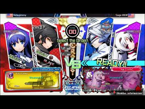 Blazblue Cross Tag Battle Pro Cup Tournament Qualifier #5 Winners Finals Nekojimmy VS Sugv-W0lf
