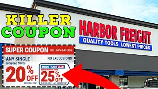 Harbor Freight 25% Off Super Coupon is BACK!