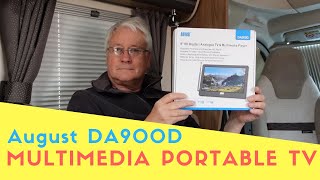 August DA900D Portable Multimedia TV For Caravan Motorhome Campervan