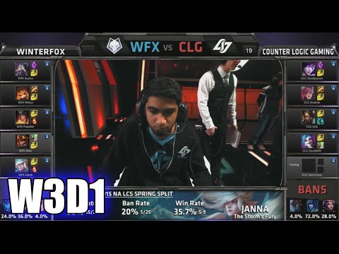 Winterfox vs CLG | S5 NA LCS Spring 2015 Week 3 Day 1 | WFX vs CLG W3D1G5 VOD 60FPS