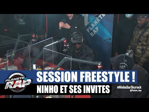 Ninho - Session freestyle avec Blasko, Kingzer & BLK140 ! #PlanèteRap