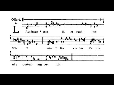 In Nativitate Domini (The Nativity of Our Lord, First Mass) - Offertorium (Laetentur caeli)