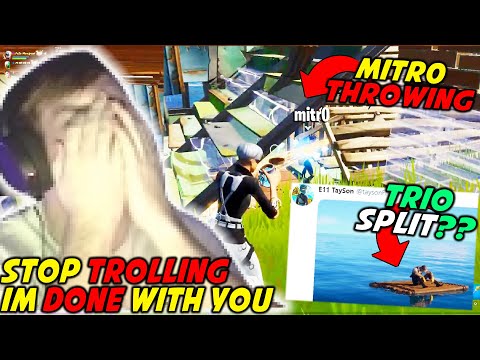 Mongraal *FRUSTRATED* & *REFUSE* To Play FNCS With Mitr0 Then Solo Carries His Trio in Cash Cup