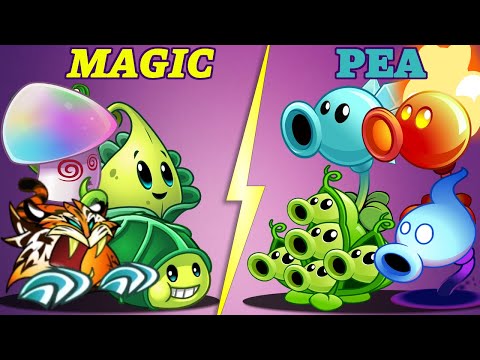 Plants Vs Zombies 2 Team Peashooter Vs Magic Plant Vs Plant-That Team Can Win？PvZ 2