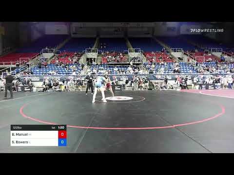 122 Lbs Round Of 16 - Belicia Manuel, Michigan Vs Sophie Bowers, Illinois F524