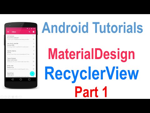 225 Android RecyclerView Tutorial Part 1 |