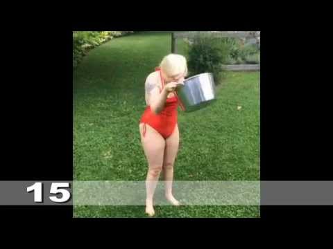 Top 20 Celebrities's Awesome Ice Bucket Challenge - 2014 - Instagram Collection