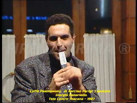 Caffè Paszkowsky. di Narciso Parigi. 1 puntata. Giorgio Panariello. Tele Centro Toscana  1987
