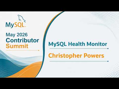 Video Thumbnail: Built-in MySQL Health Monitor for On-Premises Deployments