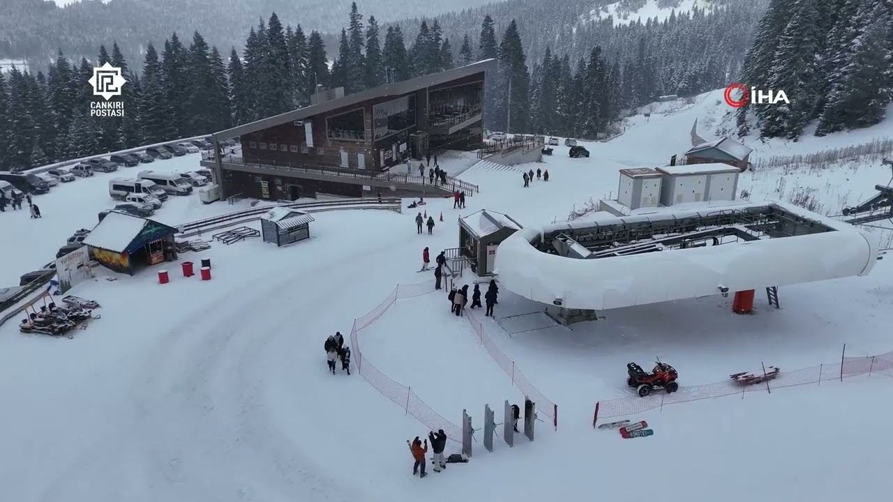 Ilgaz Dağı Yurduntepe’de Kayak Keyfi Başladı