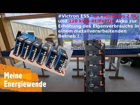 #Victron ESS : 6 x #Multiplus 2 5k und 128 kWh #LiFePO4 #Akku