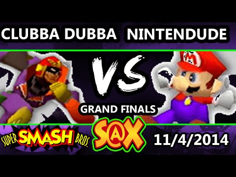 S@X - Clubbadubba (Captain Falcon) Vs. Apex | Nintendude (Mario, Falcon) SSB GF Super Smash Bros.