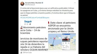 Chivatería y cinismo: chillan por apagones en Cuba y ayudan a EEUU a interceptar barcos con petróleo
