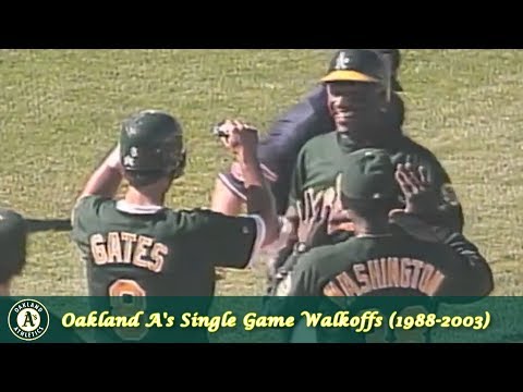 Oakland A's Single Game Walkoffs (1988-2003)