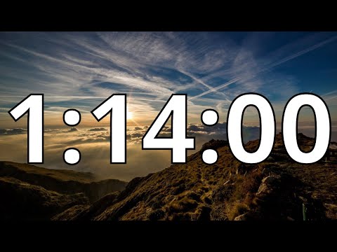 1 Hour 14 Minutes Countdown Timer With Alarm Sound At the End (Simple Beep)