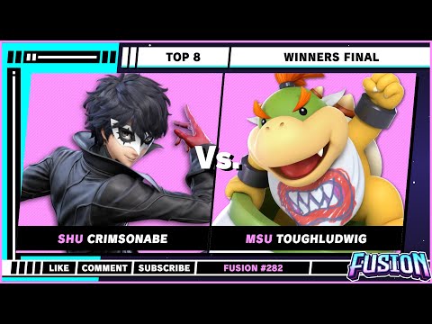 Fusion #282 - Top 8 - Winners Final - CrimsonAbe (Joker) VS ToughLudwig (Bowser Jr.) - SSBU