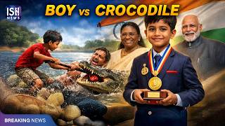 9-Year-Old Agra Boy Fights Crocodile, Saves Father, Wins National Honour