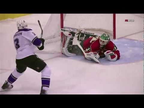 Niklas Backstrom Robs Jack Johnson in Shootout 2/1/11 vs Los Angeles