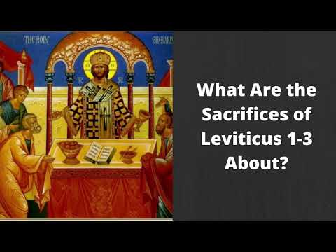 Explaining Leviticus 1-3: Ascension, Tribute, and Peace